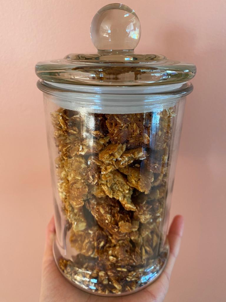 Chunky, High-protein granola (with foodie facts)